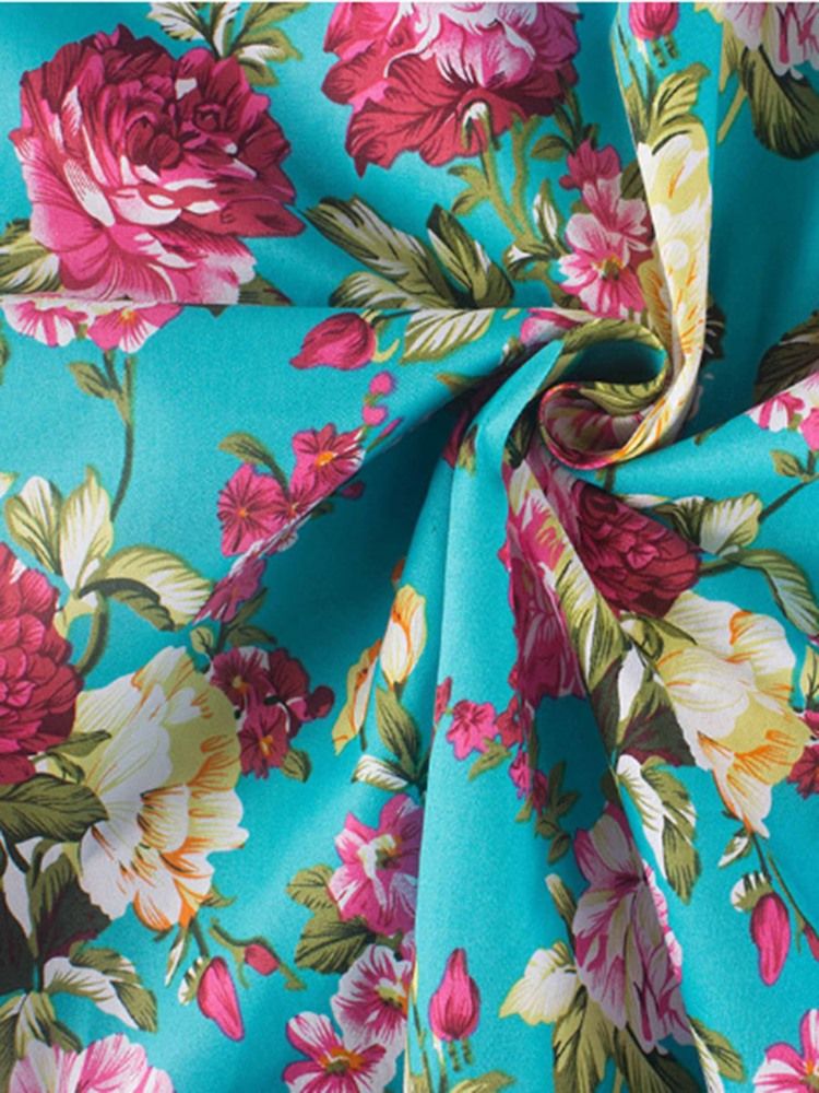 Print Scoop Floral Naisten Luistelumekko