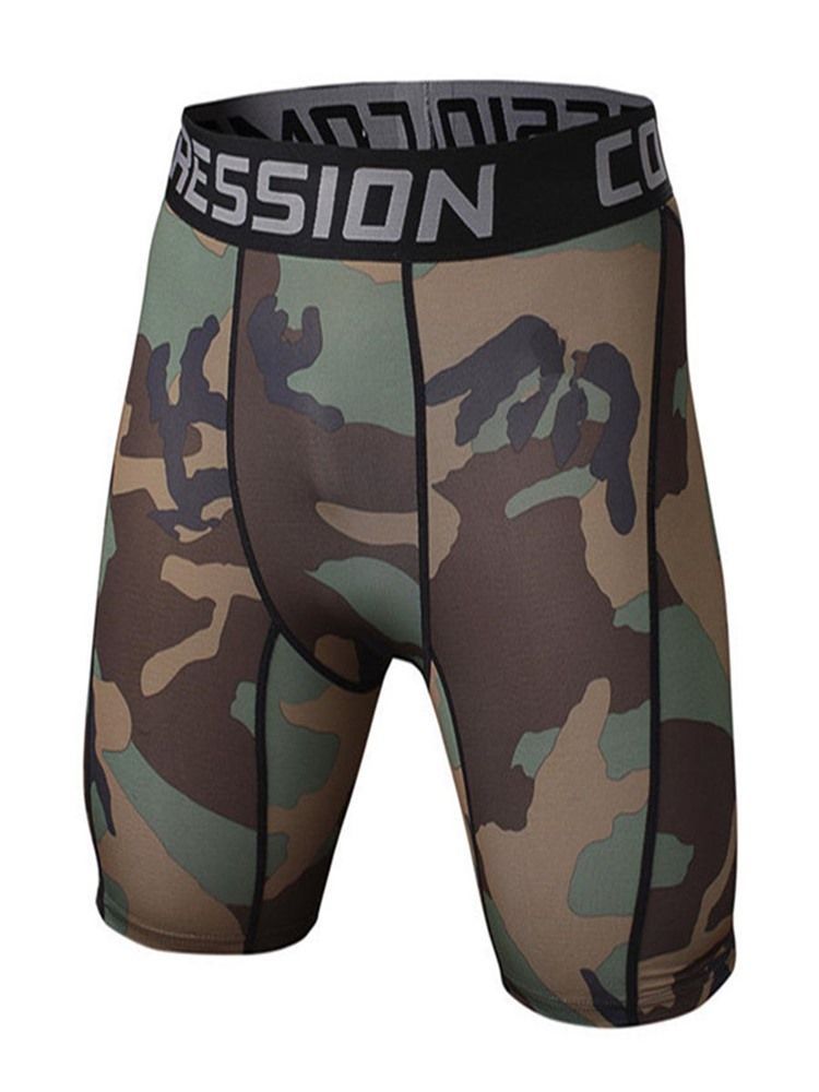 Miesten Camouflage Summer Shorts -housut