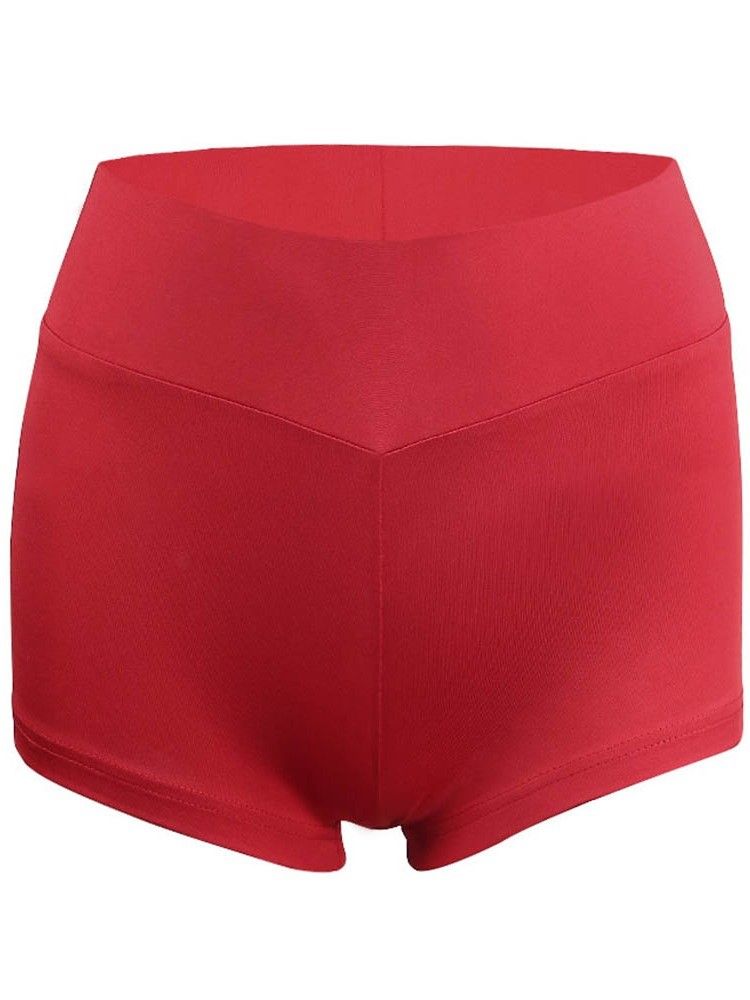 Naisten Kiinteät Push Up Fitness Shorts -joogahousut Tiktok Leggingsit