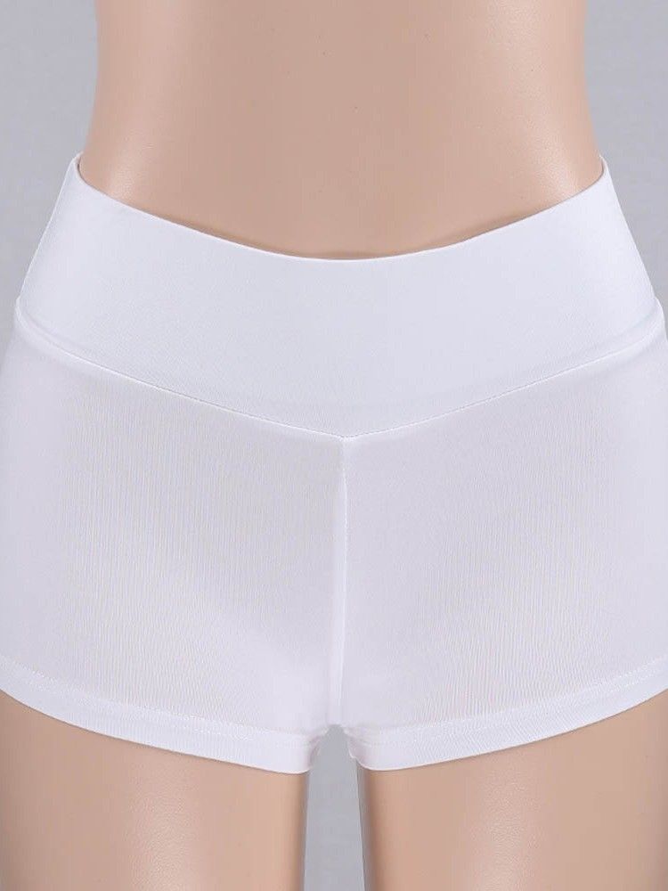 Naisten Kiinteät Push Up Fitness Shorts -joogahousut Tiktok Leggingsit