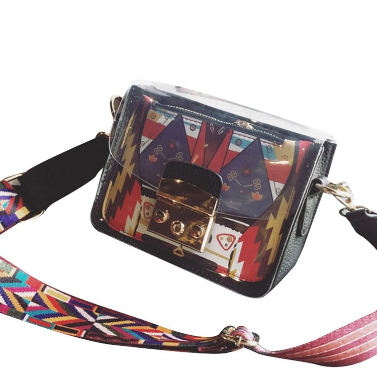 Lukitse Pu Cartoon Flap Crossbody -laukut