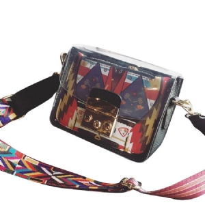 Lukitse Pu Cartoon Flap Crossbody -laukut