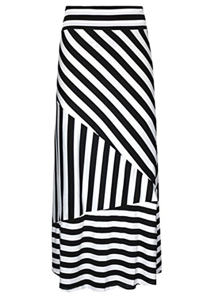 Stripe Bodycon Naisten Hame