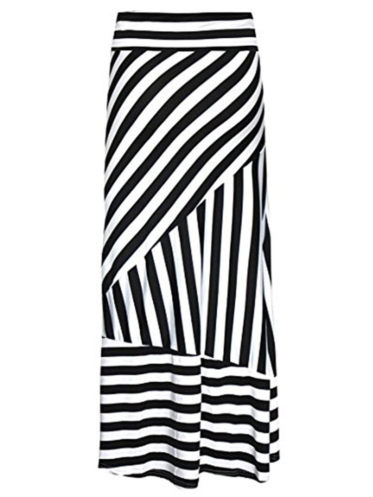 Stripe Bodycon Naisten Hame