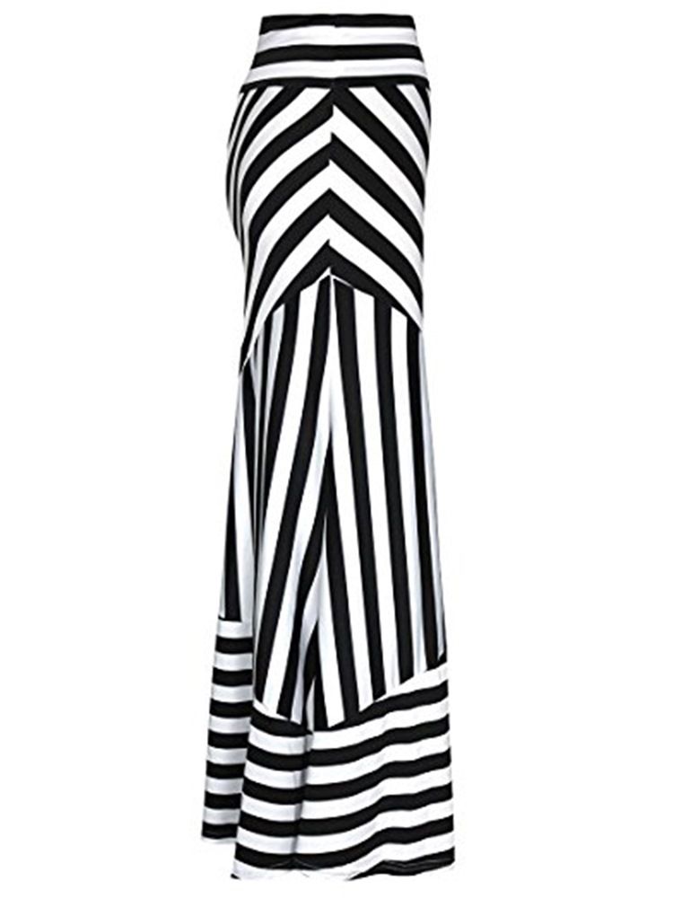 Stripe Bodycon Naisten Hame