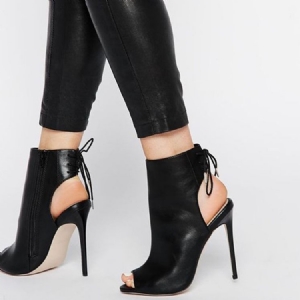 Naisten Peep Toe Cross Strap Heel Sandaalit