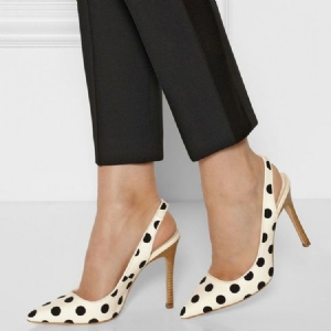 Naisten Polka Dots Point Toe Stiletto-sandaalit