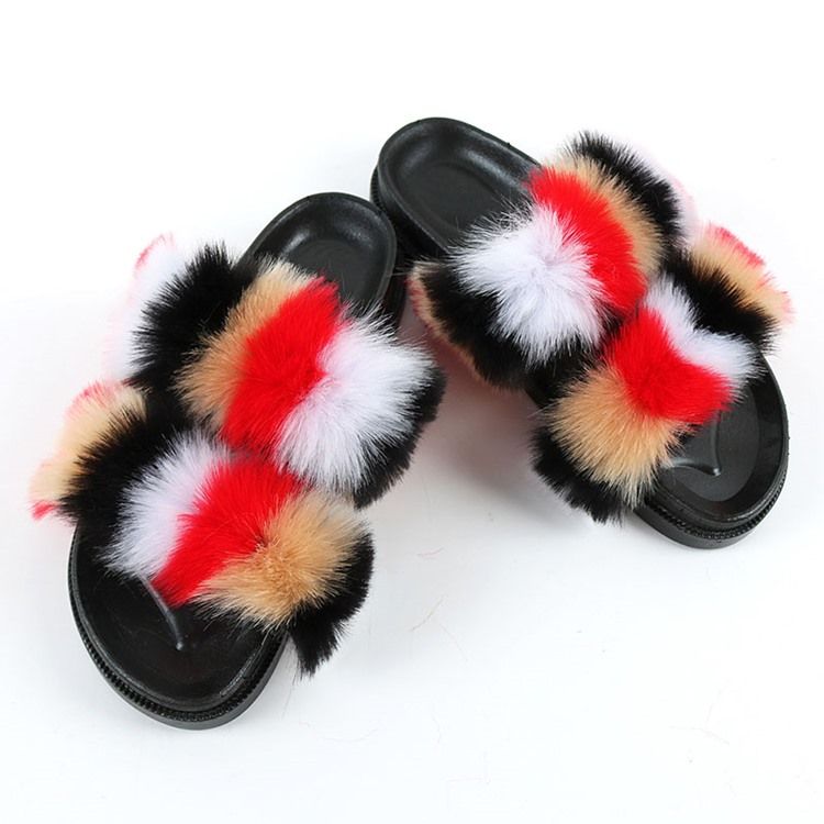 Naisten Tasainen Jossa Pompon Flip Flop Four Seasons -tossut