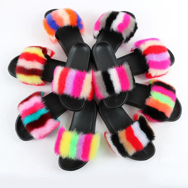 Naisten Tasainen Jossa Pompon Flip Flop Four Seasons -tossut