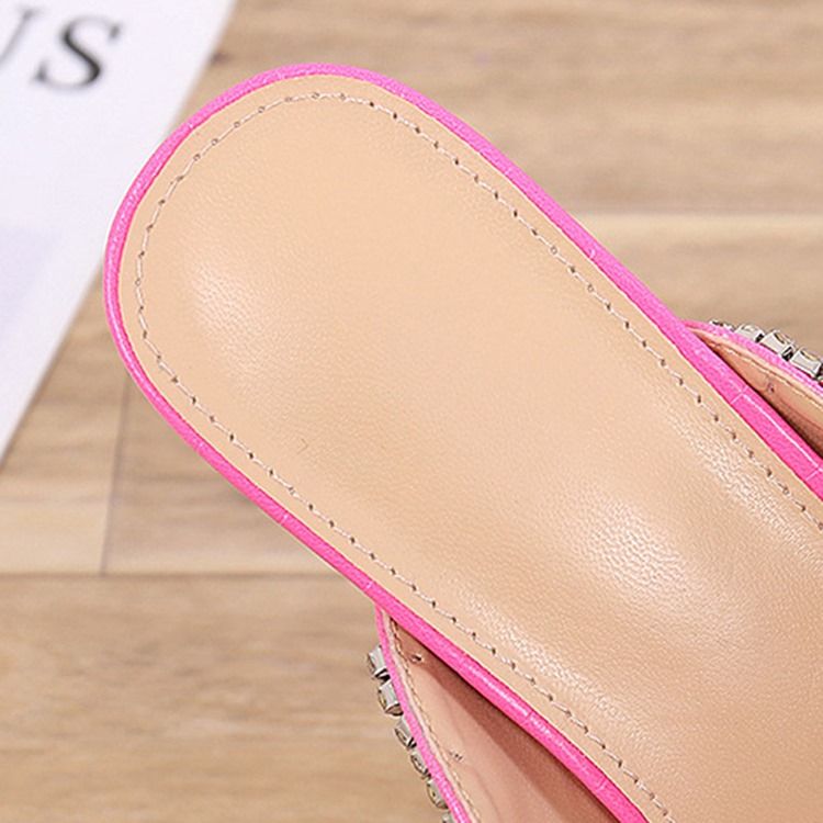 Slip-on Flip Flop Rhinestone Naisten Rento Tossut