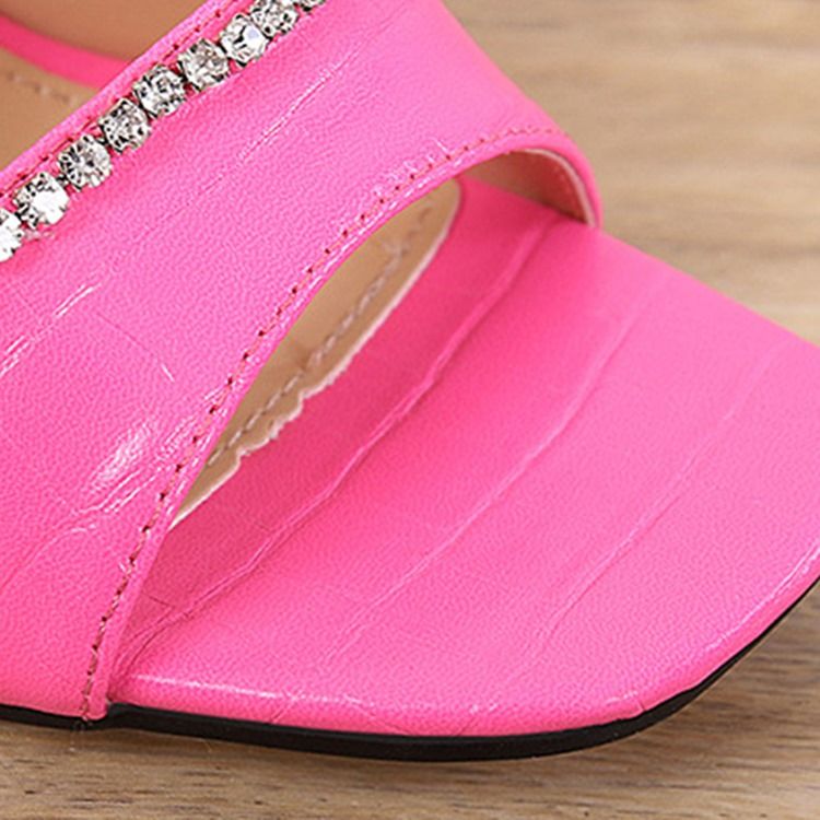 Slip-on Flip Flop Rhinestone Naisten Rento Tossut