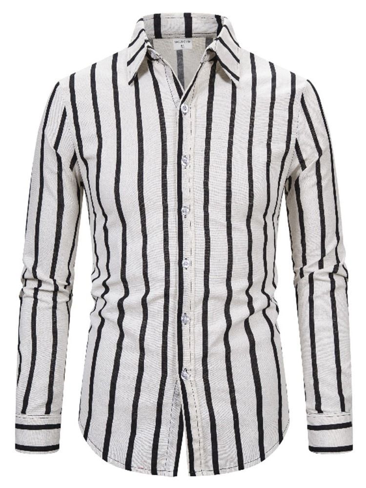 Stripe Lapel England -t-paita