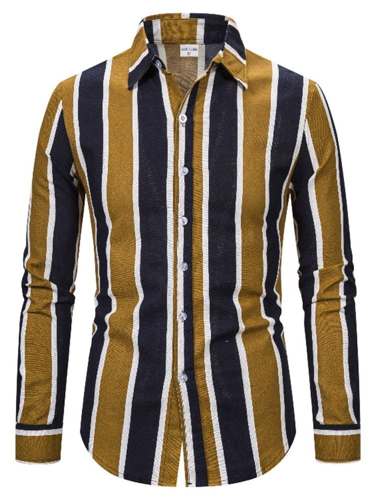 Stripe Lapel England -t-paita