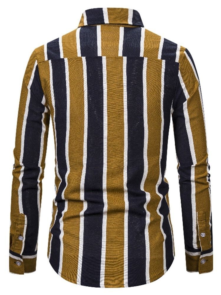 Stripe Lapel England -t-paita