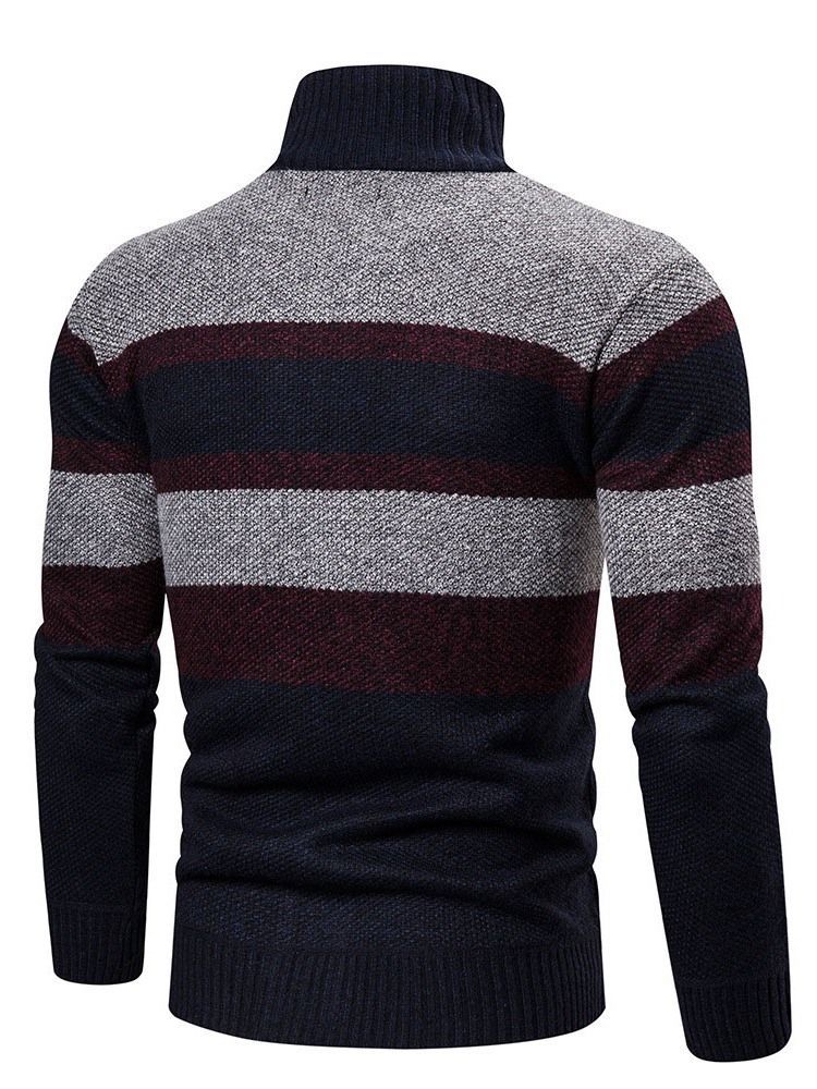 Stripe Standard Korean Fall Miesten Villapaita