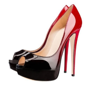 Stiletto Heel Peep Toe Platform Naisten Avokkaat