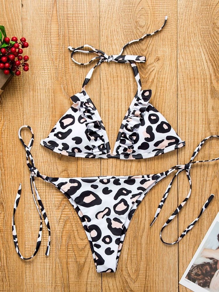 Naisten Leopard Beach Look -bikinisetti Uimapuvut