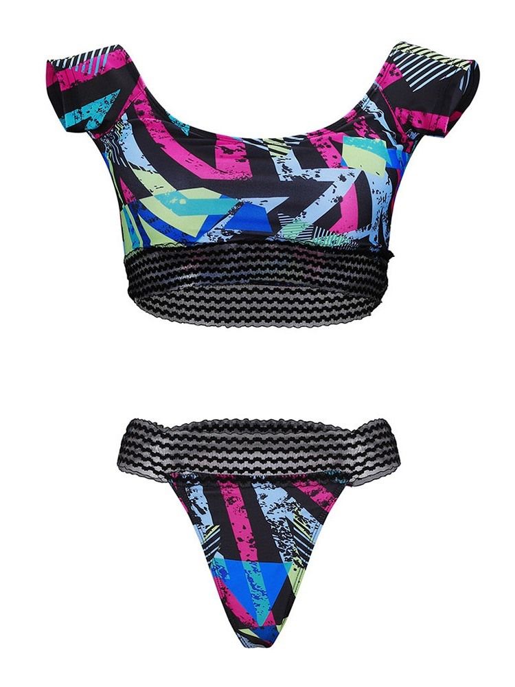 Naisten Tankini Set Stripe Micro Uimapuku