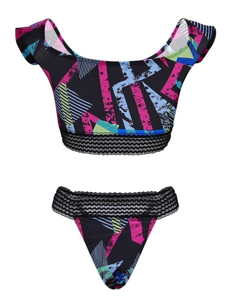 Naisten Tankini Set Stripe Micro Uimapuku