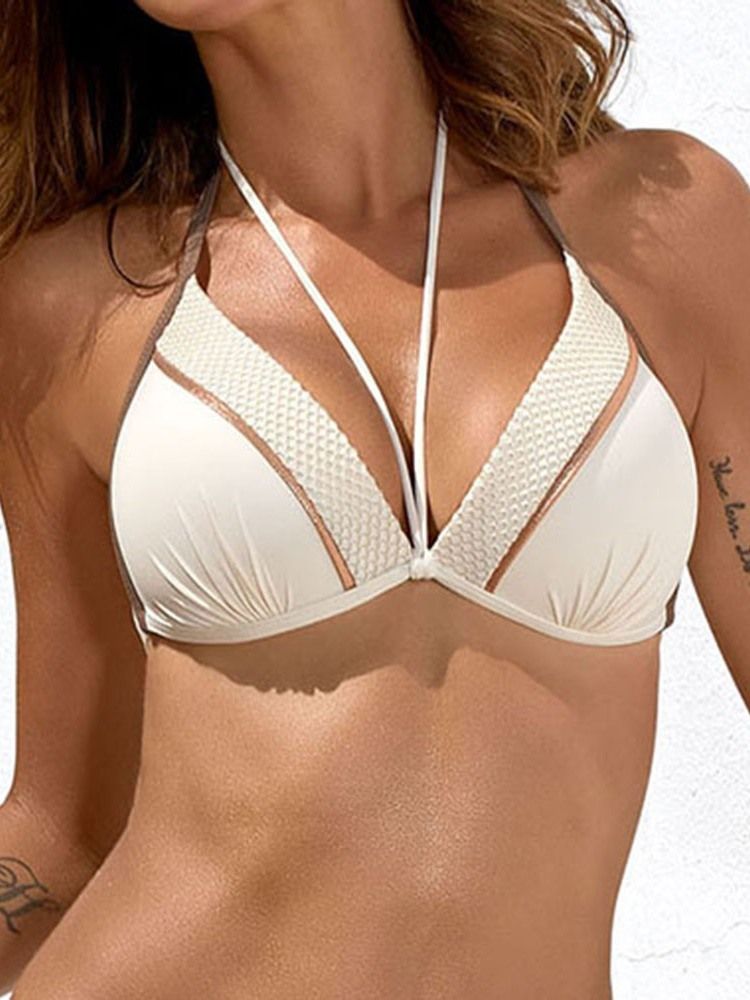 Sexy Plain Bikini Set Naisten Uimapuvut