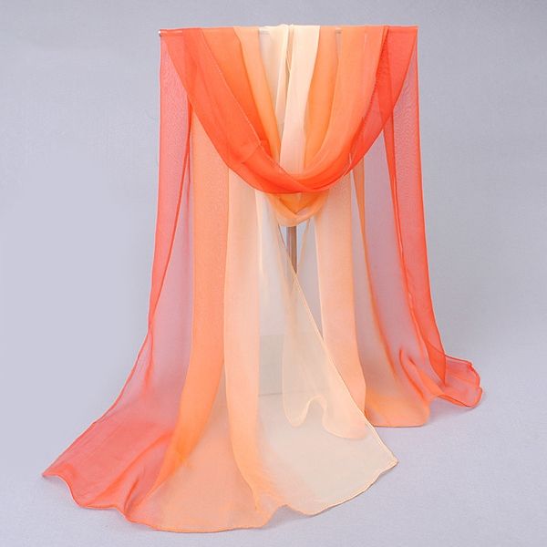 Gradient Color Chiffon -huivi