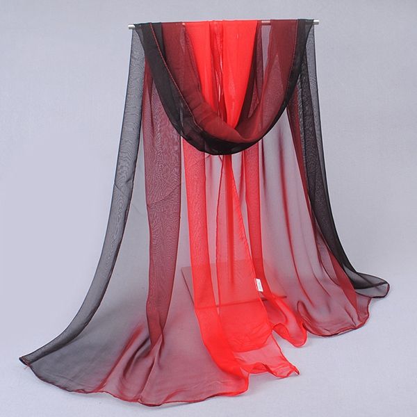 Gradient Color Chiffon -huivi