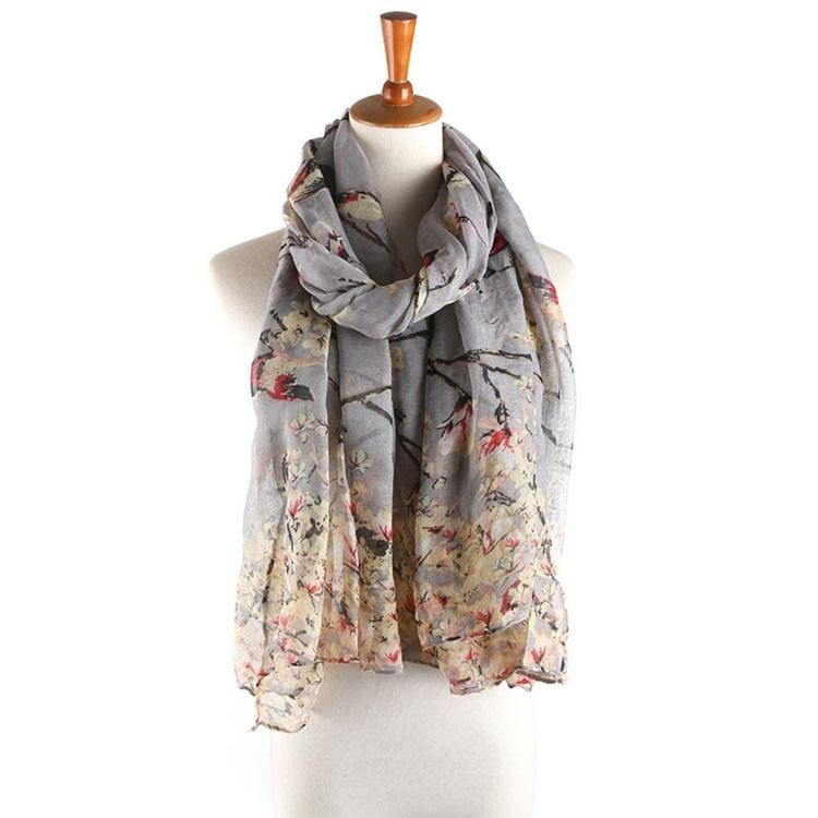 Naisten Voile Vintage Print -huivit