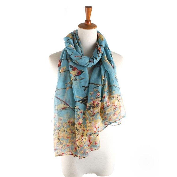 Naisten Voile Vintage Print -huivit