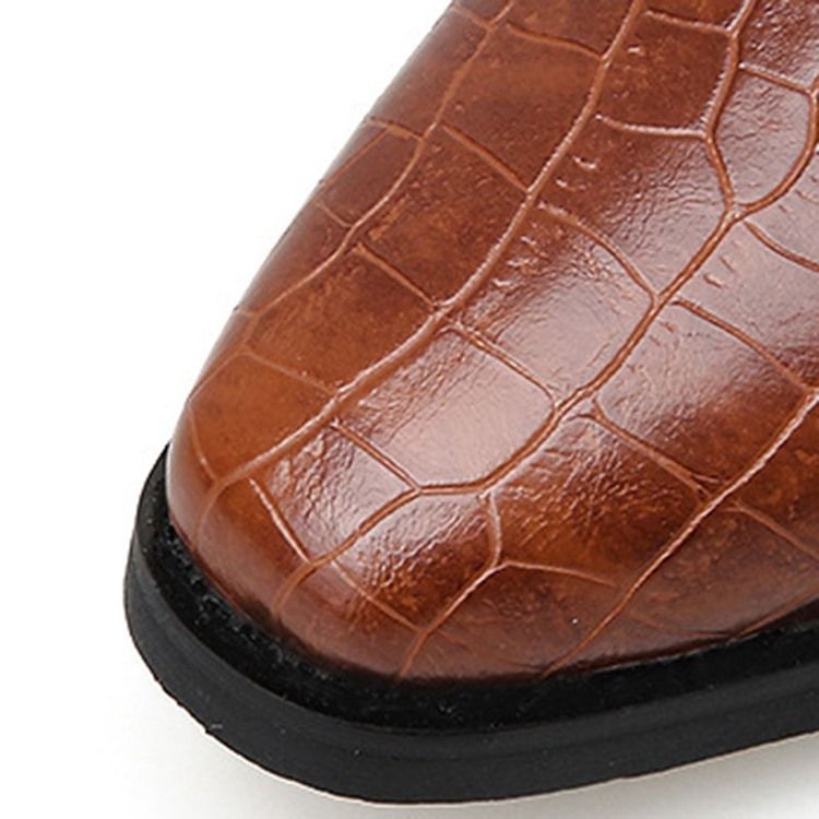 Terävä Varvas Slip-on Chunky Heel Naisten Nilkkurit