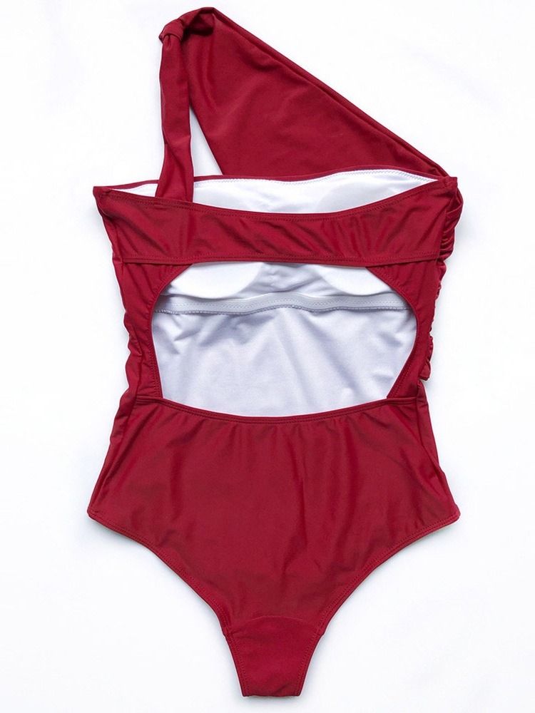 Patchwork Plain One Piece Swimwear Naisten Monokini