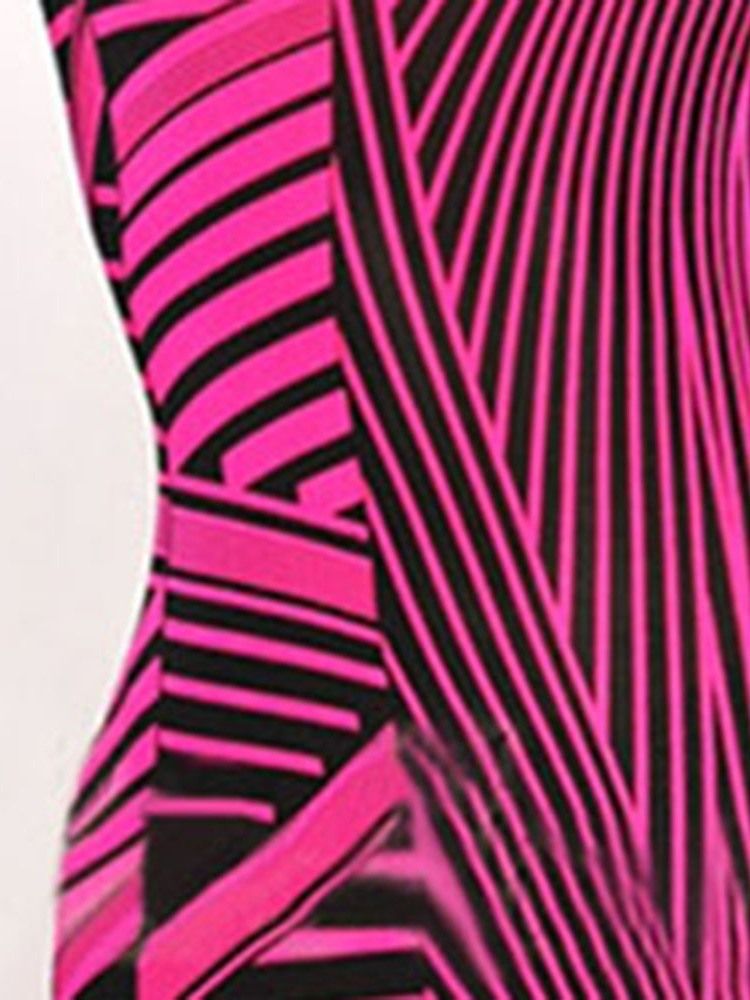 Naisten Polvipituinen Hihaton Printti Bodycon-geometrinen Mekko