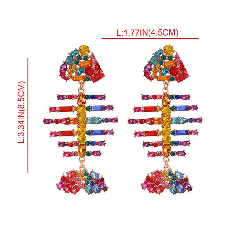 Fish Diamante Loistavat Korvakorut