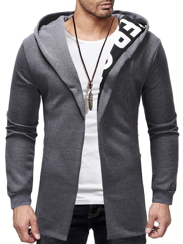 Cardigan Patchwork Thick Casual Miesten Ohuet Hupparit