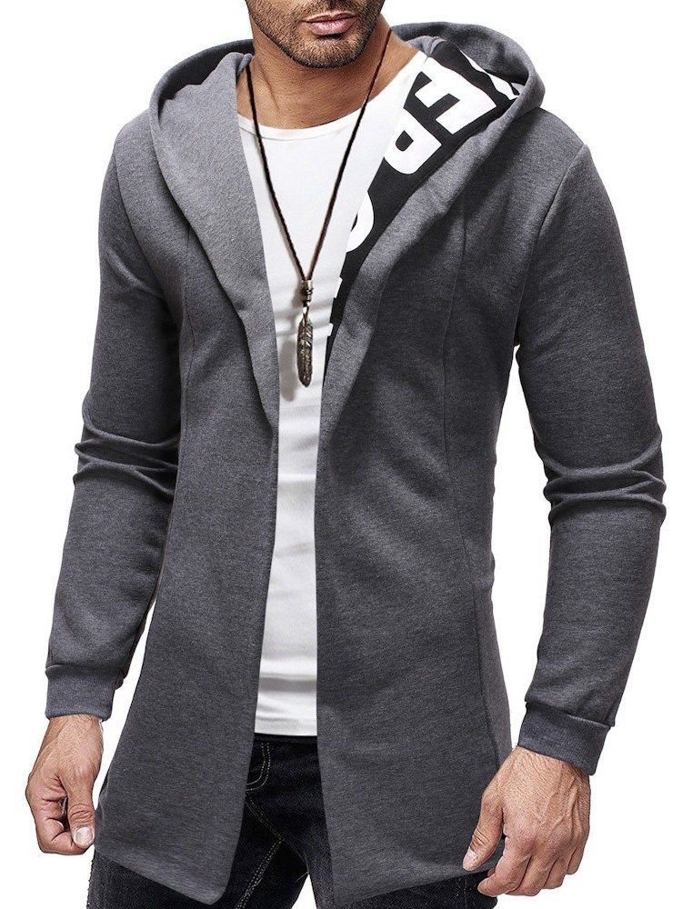 Cardigan Patchwork Thick Casual Miesten Ohuet Hupparit