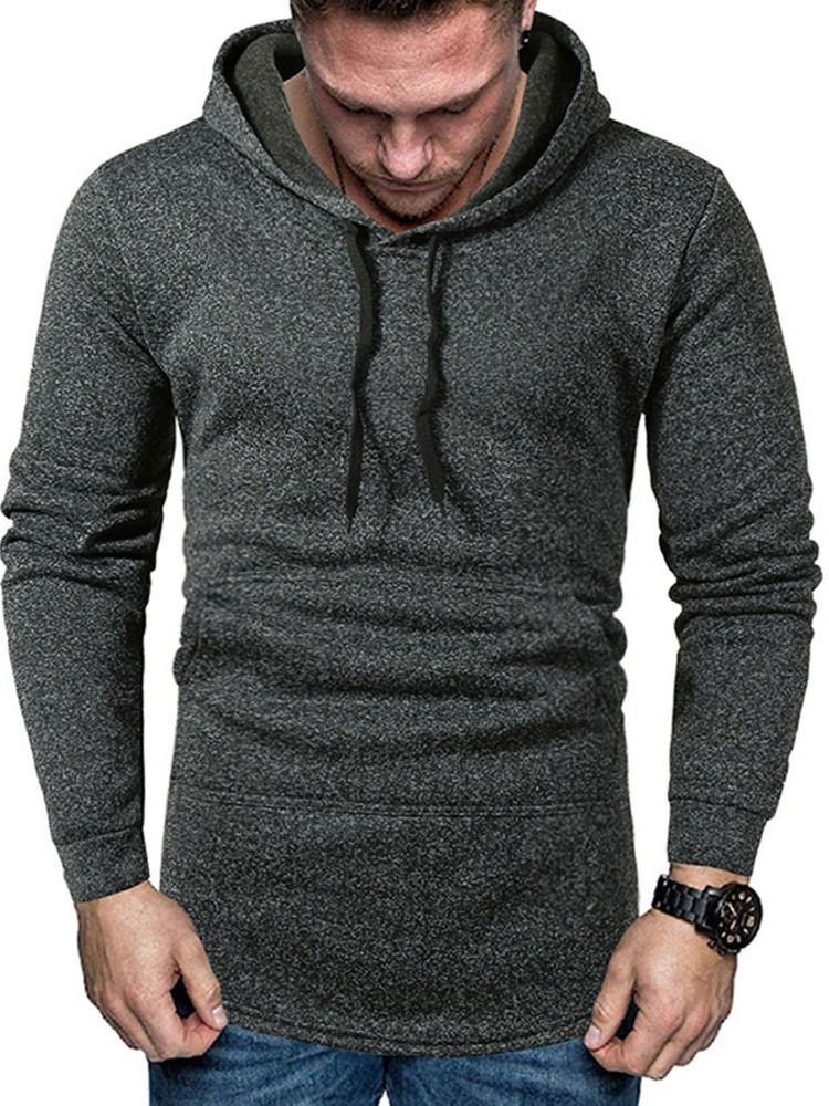 Pocket Pullover Plain Miesten Hupparit