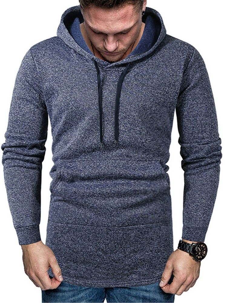 Pocket Pullover Plain Miesten Hupparit