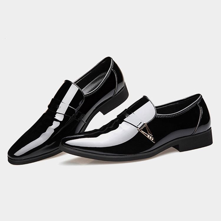 Pu-paljetti Slip-on Miesten Oxford-kengät