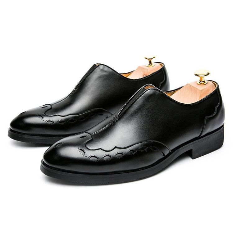 Pu Slip-on Round Toe Miesten Kengät