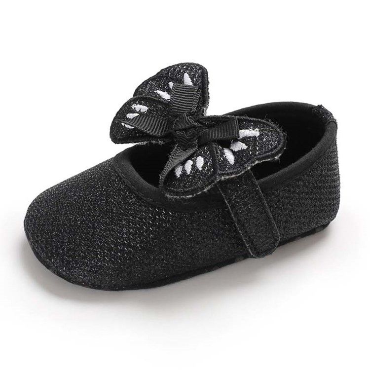 Paljetti Bowknot Velcro Taapero Kengät