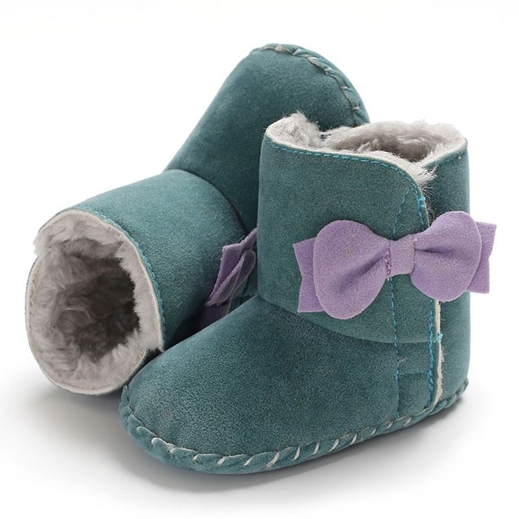 Tavalliset Bowknot Velcro Taapero Kengät