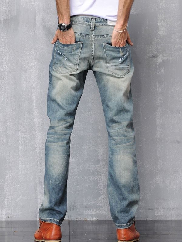 Kuluneet Denim-rento Miesten Housut