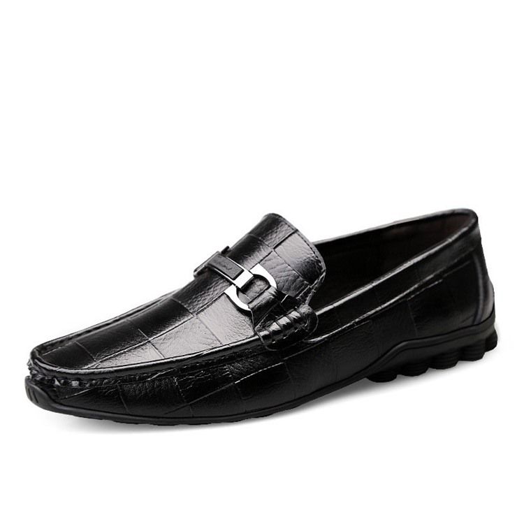 Plaid Slip-on Round Toe Miesten Vapaa-ajan Kengät