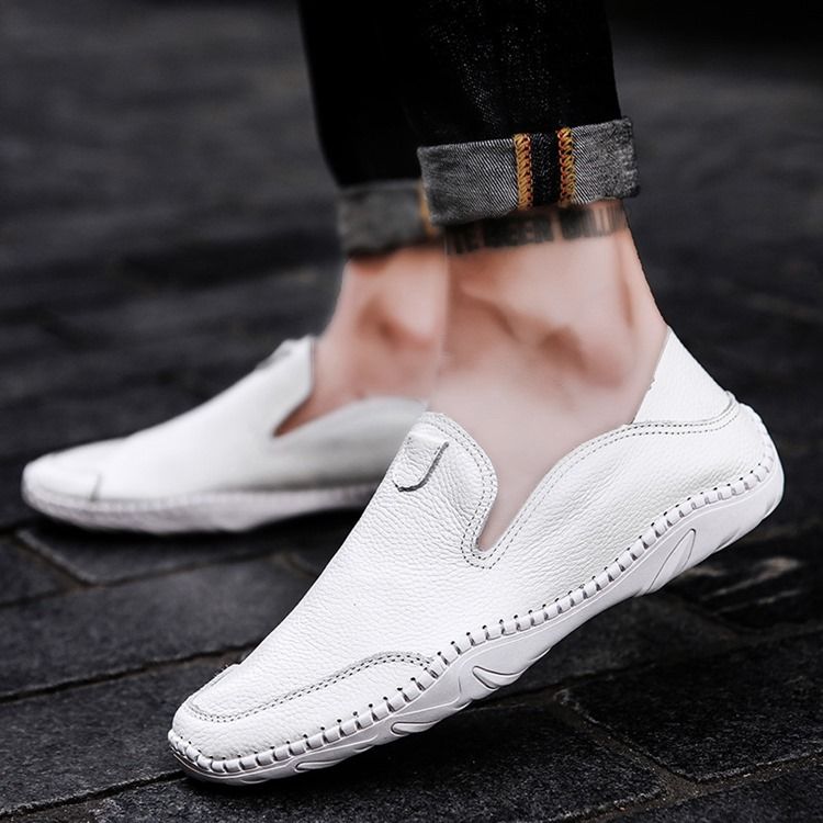 Pu Slip-on Round Toe Miesten Mukavat Kengät