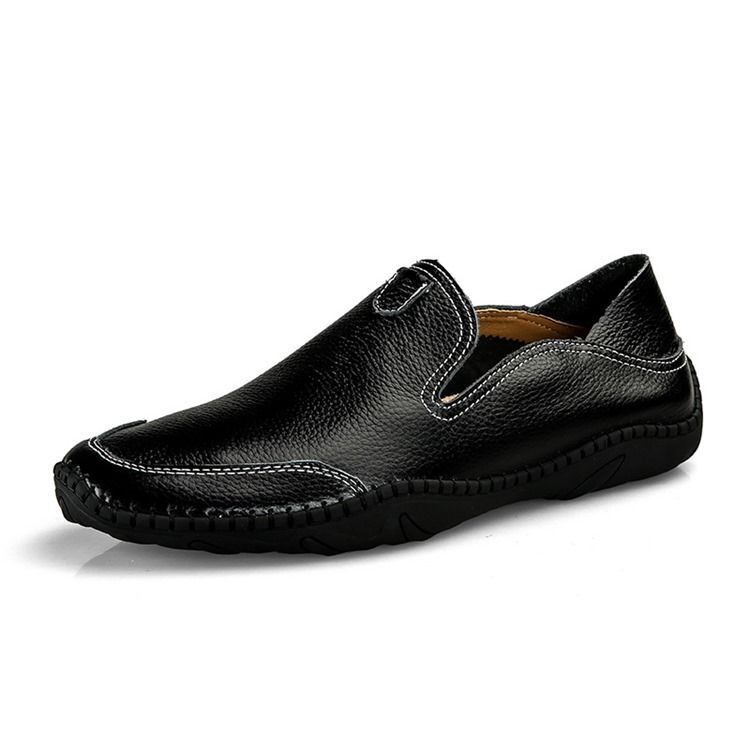 Pu Slip-on Round Toe Miesten Mukavat Kengät