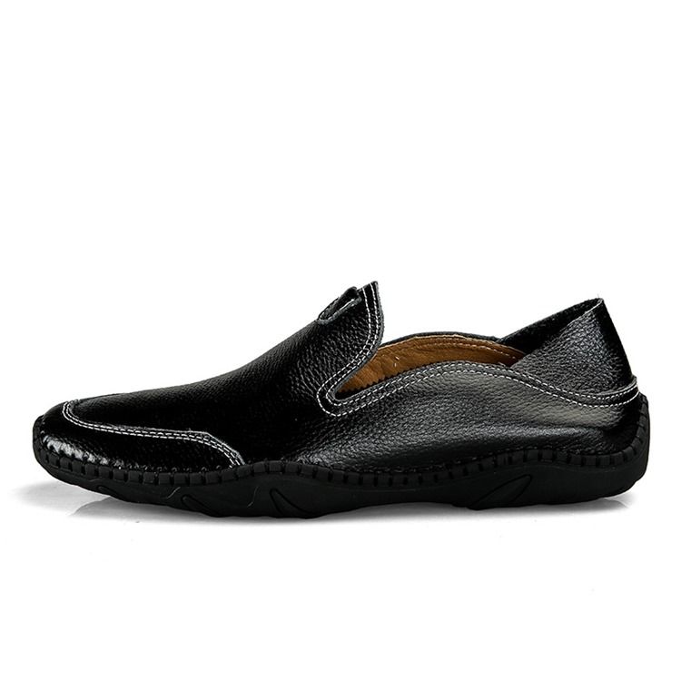 Pu Slip-on Round Toe Miesten Mukavat Kengät