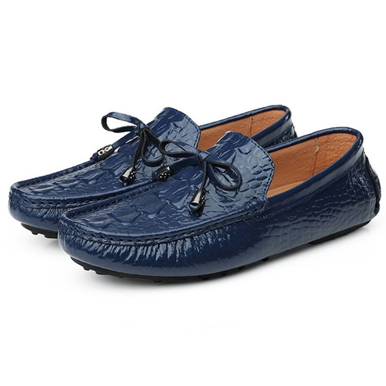 Slip-on Plain Round Toe Miesten Vapaa-ajan Kengät