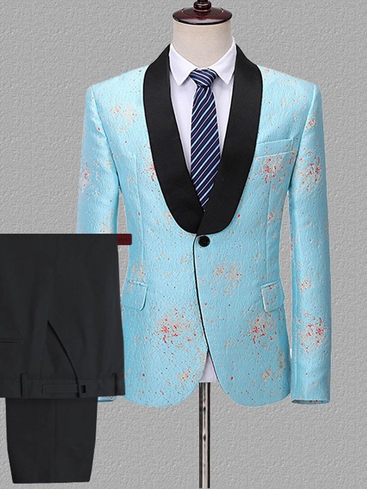 Blazer One Button Muodollinen Miesten Puku