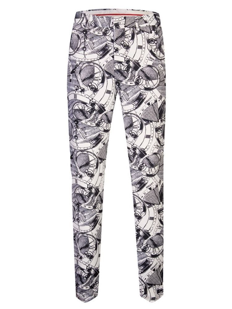 Pants Fashion Print Miesten Puku