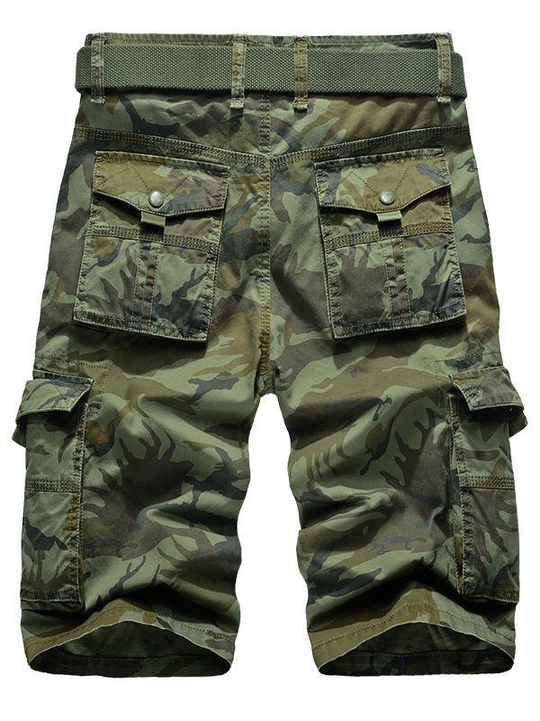 Camouflage Pocket Loose Casual Miesten Shortsit